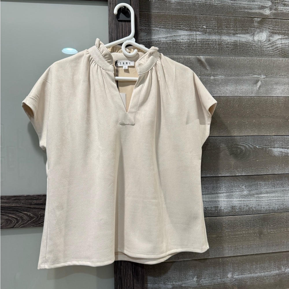 THML Cream Women's Blouse